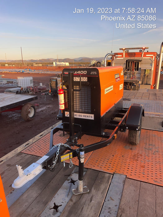 2023 Lincoln Electric LE400 Kubota V1505, Trlr, Cable Rack, Light Kit, ES Decals, T3