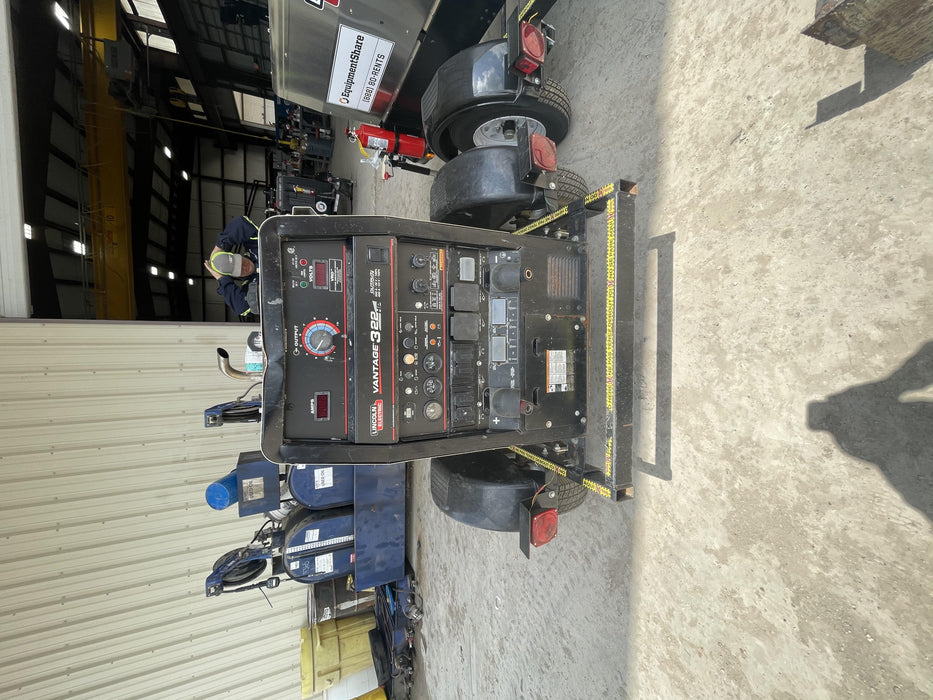 2019 Lincoln Electric Vantage 322 Lincoln Vantage 322 Welder w/Trailer, Light Kit, Cable Rack
