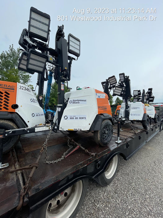 2023 Generac MLT2 Diesel, Flex Switch 120V Input, Powerzone Controller, (4) 320W LED Lights, 4kW Generator, 39.9 Gal Fuel Tank, 2" Ball, T3