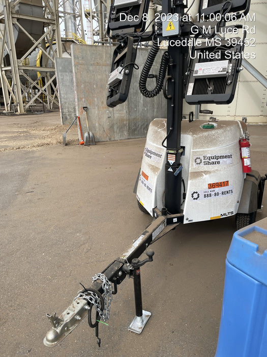 2023 Generac MLT2 Diesel, Flex Switch 120V Input, Powerzone Controller, 
(4) 320W LED Lights, 4kW Generator, 39.9 Gal Fuel Tank, 2" Ball, T3