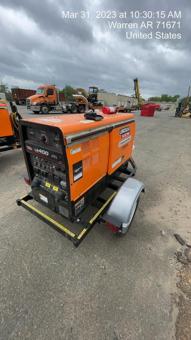 2022 Lincoln Electric LE400 Kubota V1505, Trlr, Cable Rack, Light Kit, ES Decals, T3