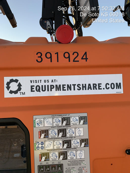 2024 Generac MLT2 Diesel, Flex Switch 120V Input, Powerzone Controller, 
(4) 320W LED Lights, 4kW Generator, 39.9 Gal Fuel Tank, 2" Ball, T3