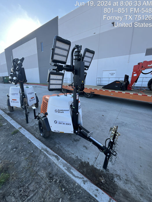 2024 Generac MLT2 Diesel, Flex Switch 120V Input, Powerzone Controller, 
(4) 320W LED Lights, 4kW Generator, 39.9 Gal Fuel Tank, 2" Ball, T3