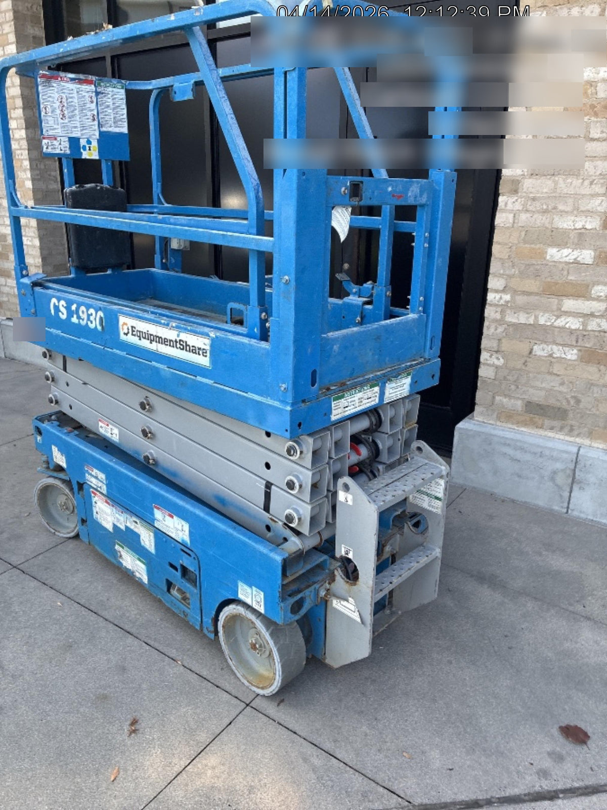 2020 Genie GS-1930 Solid Non Marking Tires, Beacon, Folding rails with half height swing gate