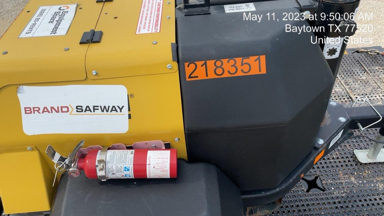 2022 Allmand NLV3GR (4) LED Light Fixture 350W, 23' Vertical Mast, 3kW Prime, Towable, Deep Sea L401, Leveling Jacks, Yanmar T4F 5.8hp