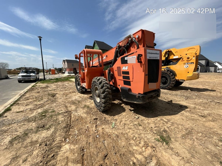2018 Skytrak 10054 Skytrak 10054 10K Telehandler w/Open ROPS Solid Tires, LED Work Lights, Rotating Beacon, 60" Carriage/60" Forks