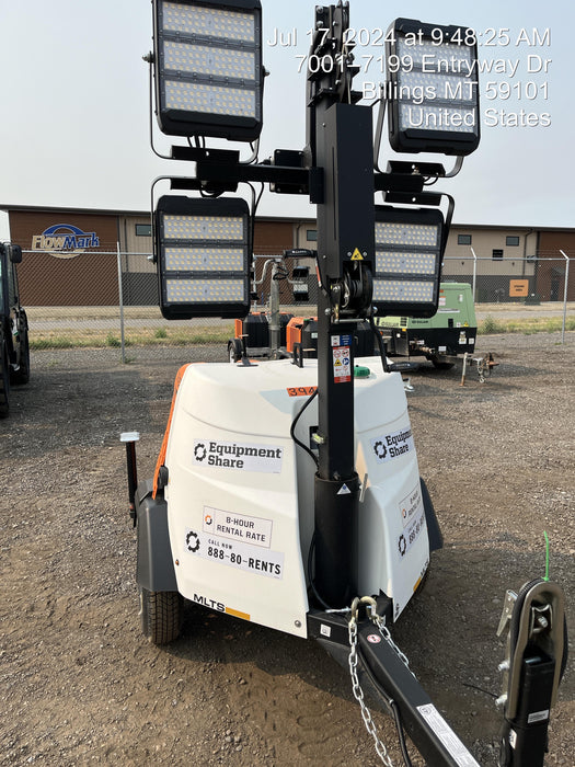 2024 Generac MLT2 Diesel, Flex Switch 120V Input, Powerzone Controller, 
(4) 320W LED Lights, 4kW Generator, 39.9 Gal Fuel Tank, 2" Ball, T3