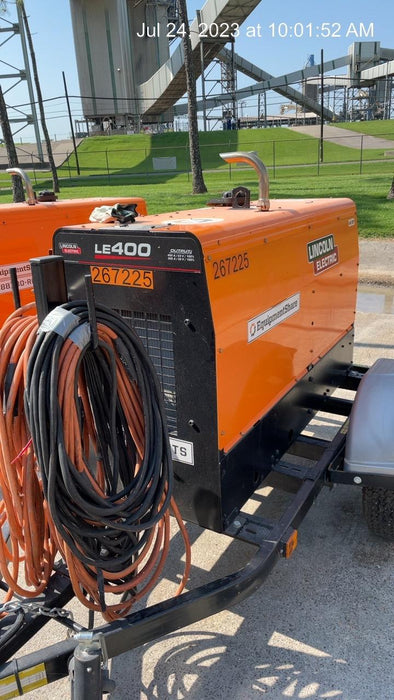 2022 Lincoln Electric LE400 Kubota V1505, Trlr, Cable Rack, Light Kit, ES Decals, T3