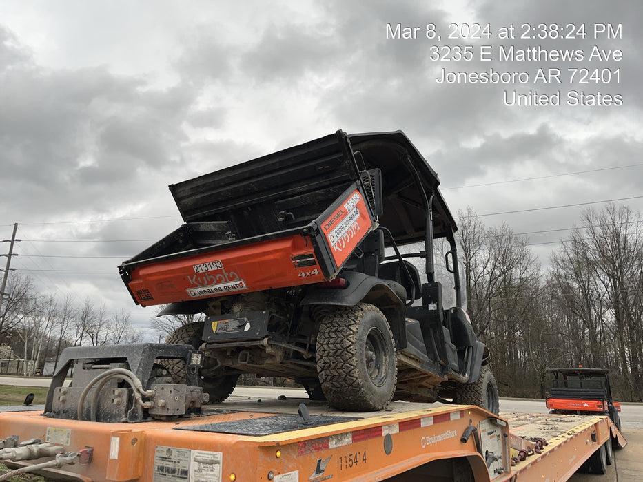 2022 Kubota RTV-X1140W-H Plastic Canopy, Windshield Acrylic Clear, LED Strobe Light, Wire Harness Kit, Back up Alarm
