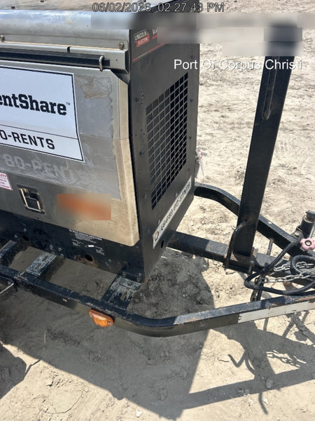 2019 Lincoln Electric Vantage 322 Welder Ready-Pak 3, Two wheel trailer, Fender and Light kit, Cable Rack