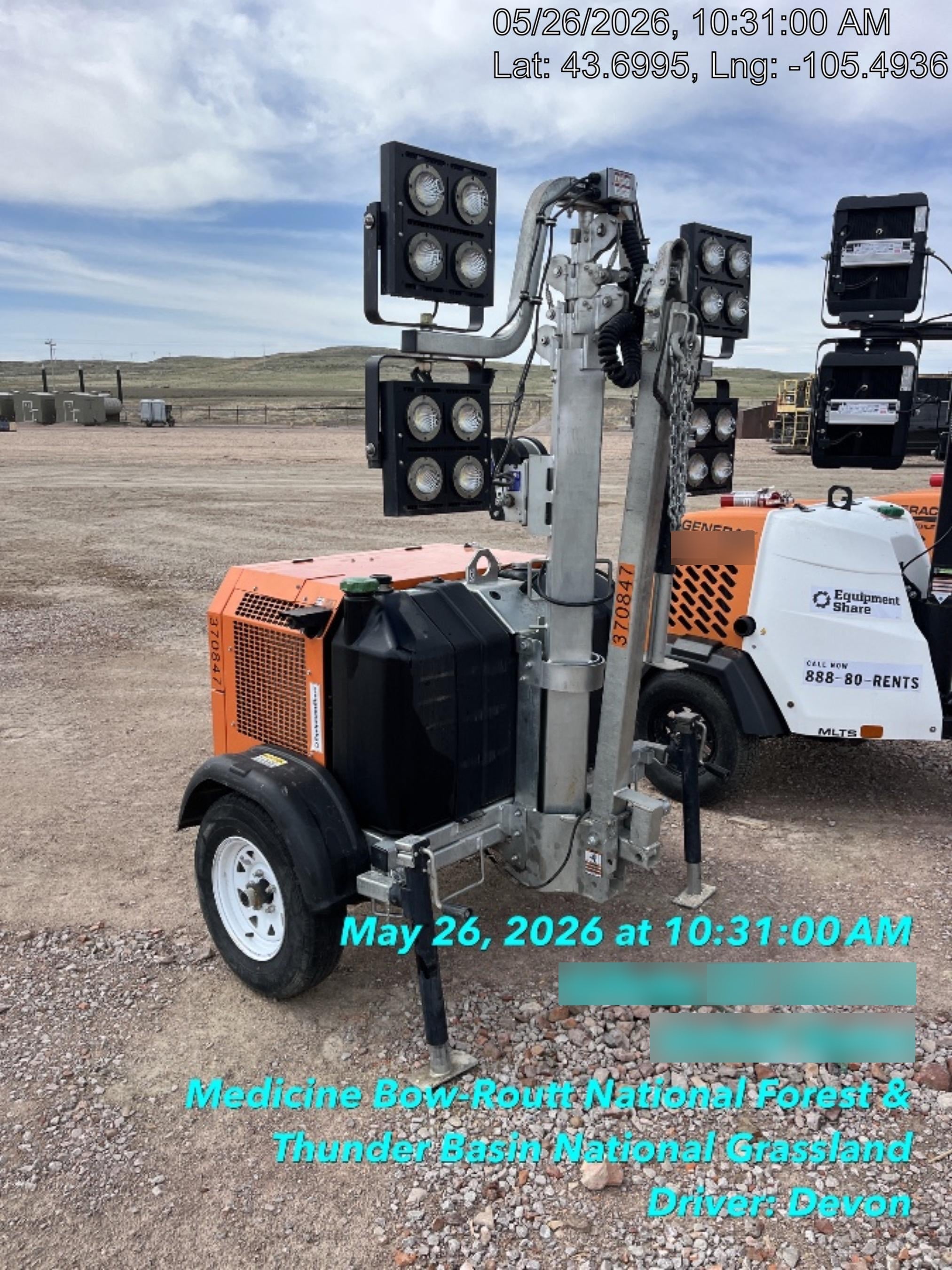 2023 Wanco WLTT-4MM4K Diesel, Deep Sea Controller, Shore Power Plug, Auto Start, (4) 350W LED Floodlights, 4kW Generator, 60 Gal Fuel Tank, 2" Ball, T3