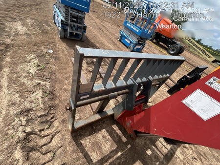 2018 Manitou MTA10055 Manitou MTA 10055 w/Cab/Heat/AC, Work Lights/Strobe, Aux Hyd, Solid Tires, Lift Hook, 66" Carriage, 60" Forks
