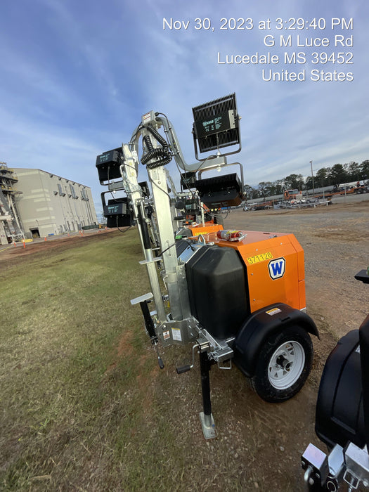 2023 Wanco WLTT-4MM4K Diesel, Deep Sea Controller, Shore Power Plug, Auto Start, (4) 350W LED Floodlights, 4kW Generator, 60 Gal Fuel Tank, 2" Ball, T3