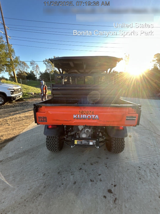 Kubota RTV-X1140W-H 4WD, LED Strobe, Windshield Acrylic Clear, Plastic Canopy, Wire Harness Kit, Backup Alarm