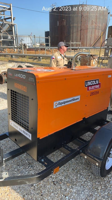 2022 Lincoln Electric LE400 Kubota V1505, Trlr, Cable Rack, Light Kit, ES Decals, T3