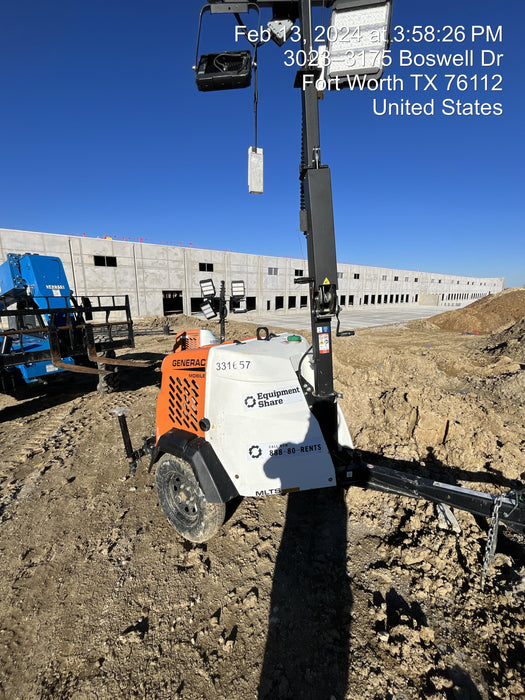 2023 Generac MLT2 Diesel, Flex Switch 120V Input, Powerzone Controller, (4) 320W LED Lights, 4kW Generator, 39.9 Gal Fuel Tank, 2" Ball, T3