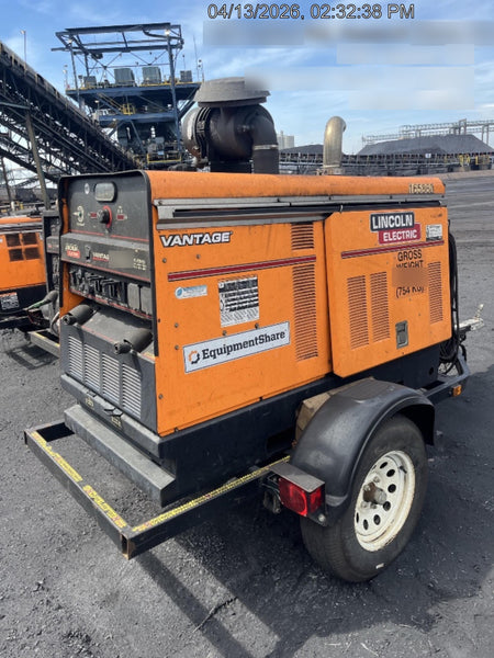 2021 Lincoln Electric Vantage 549X Ready Pak 3, ORANGE (includes trailer, cable rack, fender light kit)