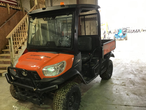 2019 Kubota RTVX900WH 4wd Utility Cart, 2 Seat, Diesel, LED Strobe, Windshield Tempered Glass, Plastic Canopy, Wire Harness Kit, Backup Alarm