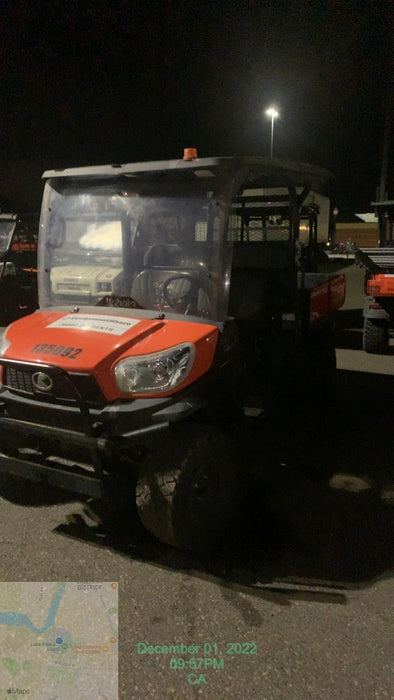 2021 Kubota RTV-X1140W-H Plastic Canopy, Windshield Acrylic Clear, LED Strobe Light, Wire Harness Kit, Back up Alarm