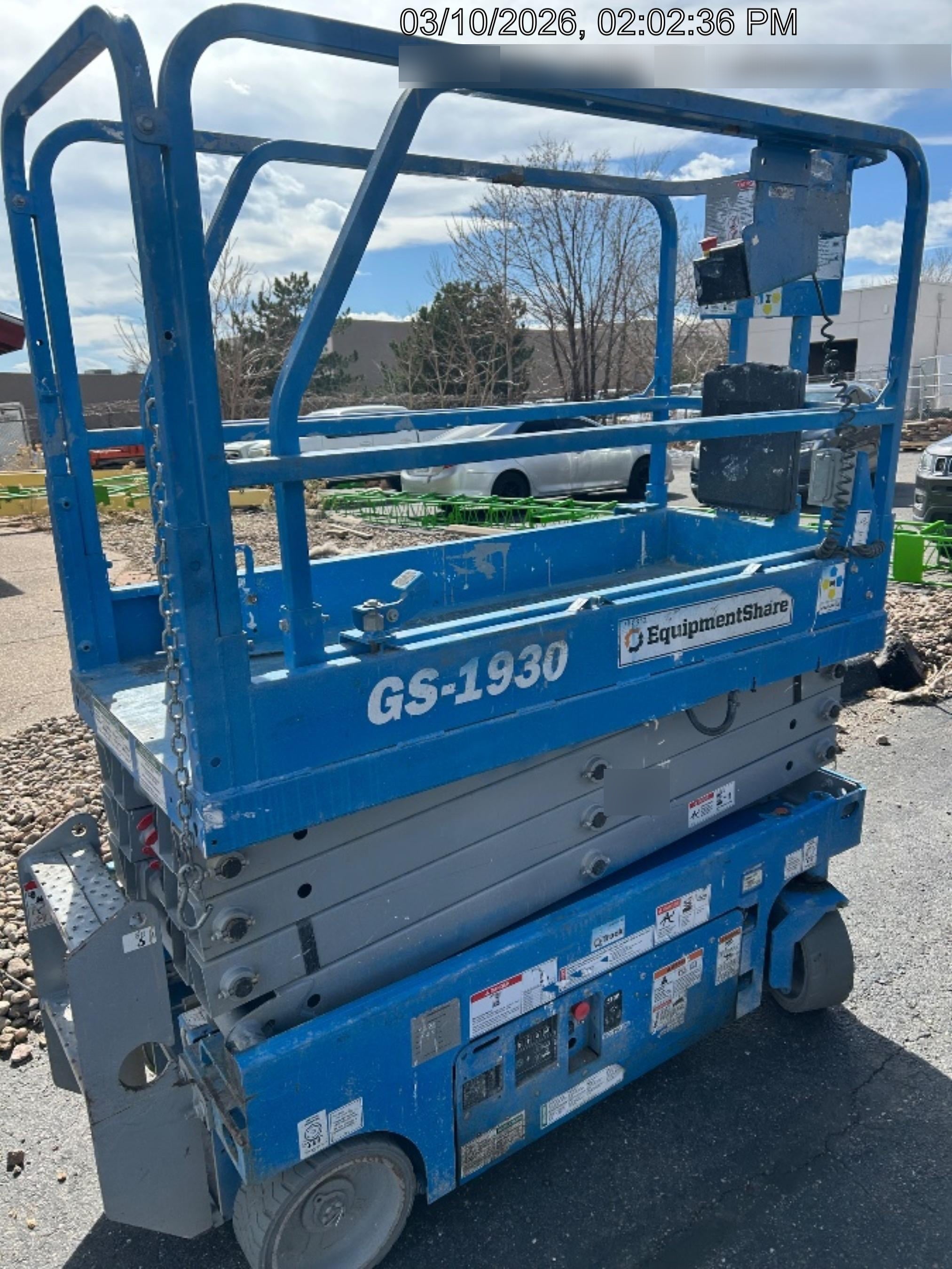 2020 Genie GS-1930 Fixed rails with chain entry gate - Pre A92.20