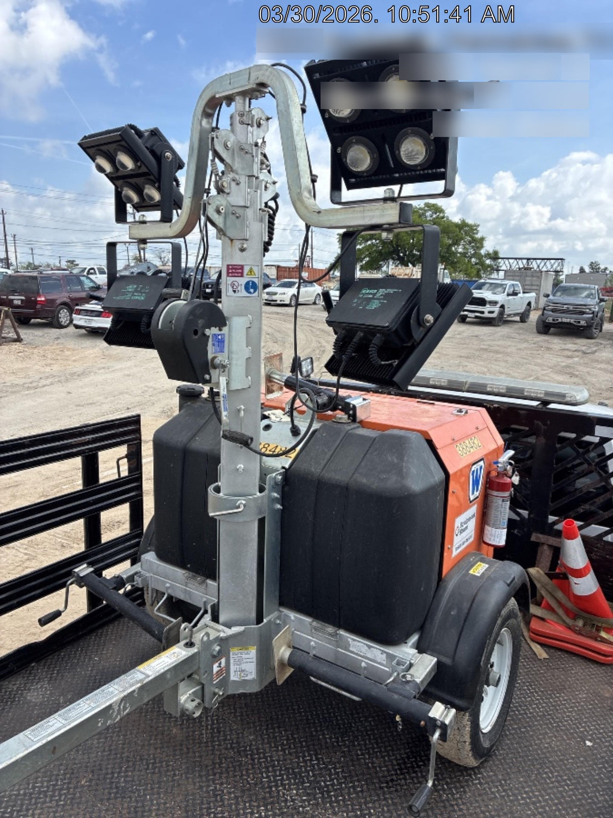 2024 Wanco WLTT-4MM4K Diesel, Deep Sea Controller, Shore Power Plug, Auto Start, (4) 350W LED Floodlights, 4kW Generator, 60 Gal Fuel Tank, 2" Ball, T3