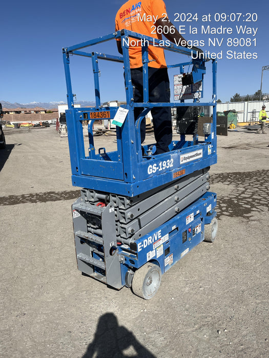 2021 Genie GS-1932 Electric Drive, Sld NM Tires, DBcns, RFRails, EST