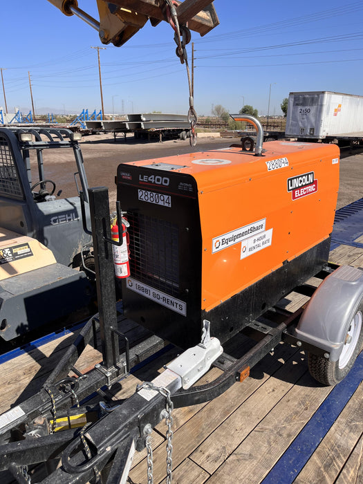 2023 Lincoln Electric LE400 Kubota V1505, Trlr, Cable Rack, Light Kit, ES Decals, T3