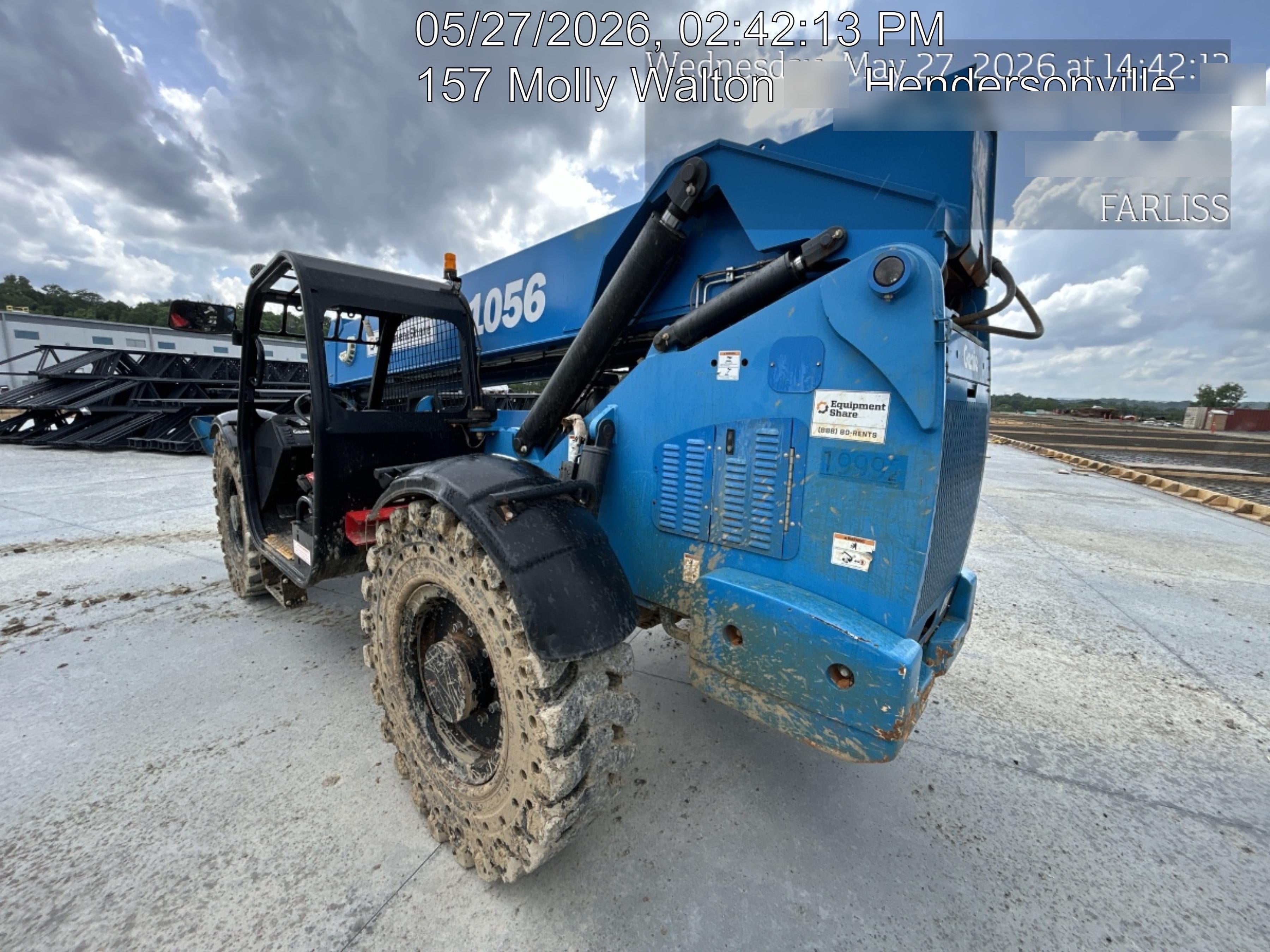 2018 Genie GTH-1056 Genie GTH-1056 w/ROPS, Work Lights, Solid Tires, RH Cab Mesh, Beacon, 60" Carriage and Forks