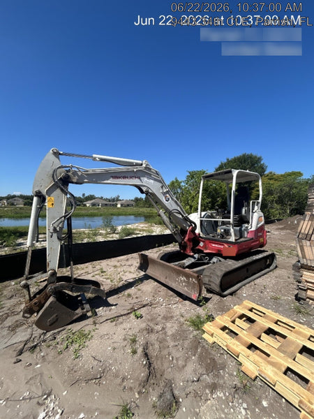 2019 Takeuchi TB260 Canopy, Standard Blade, Auxiliary hydraulics Manual QC, Hydraulic thumb, 12" ,18", 24" Bucket