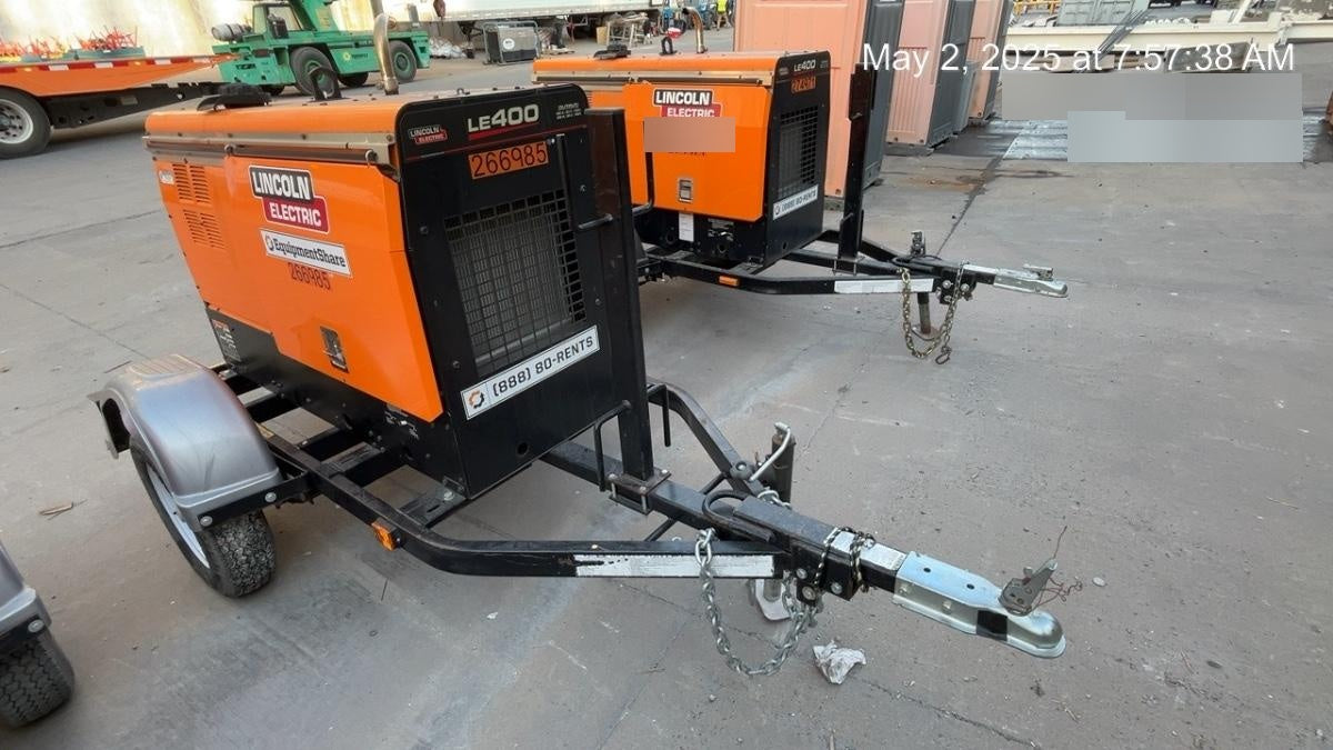 2022 Lincoln Electric LE400 Kubota V1505, Trlr, Cable Rack, Light Kit, ES Decals, T3