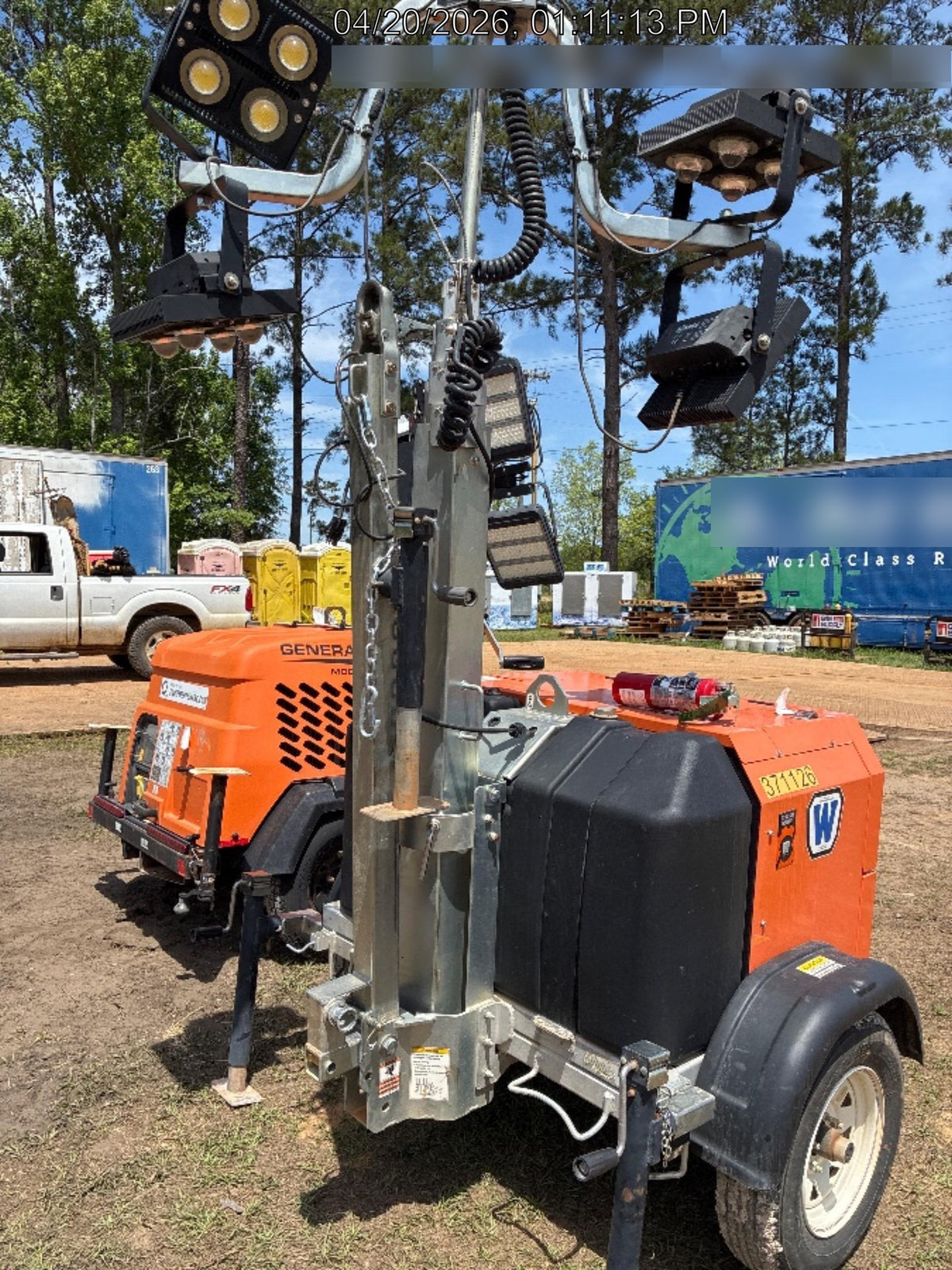 2023 Wanco WLTT-4MM4K Diesel, Deep Sea Controller, Shore Power Plug, Auto Start, (4) 350W LED Floodlights, 4kW Generator, 60 Gal Fuel Tank, 2" Ball, T3