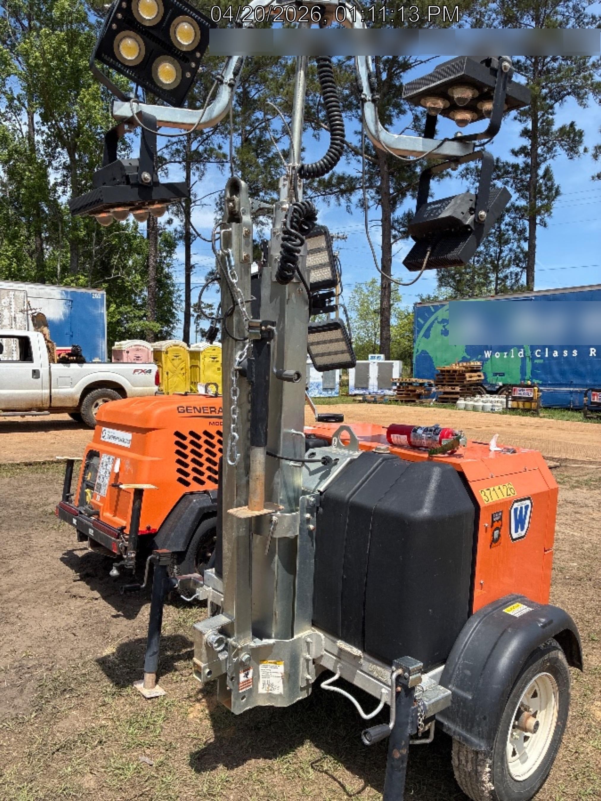 2023 Wanco WLTT-4MM4K Diesel, Deep Sea Controller, Shore Power Plug, Auto Start, (4) 350W LED Floodlights, 4kW Generator, 60 Gal Fuel Tank, 2" Ball, T3