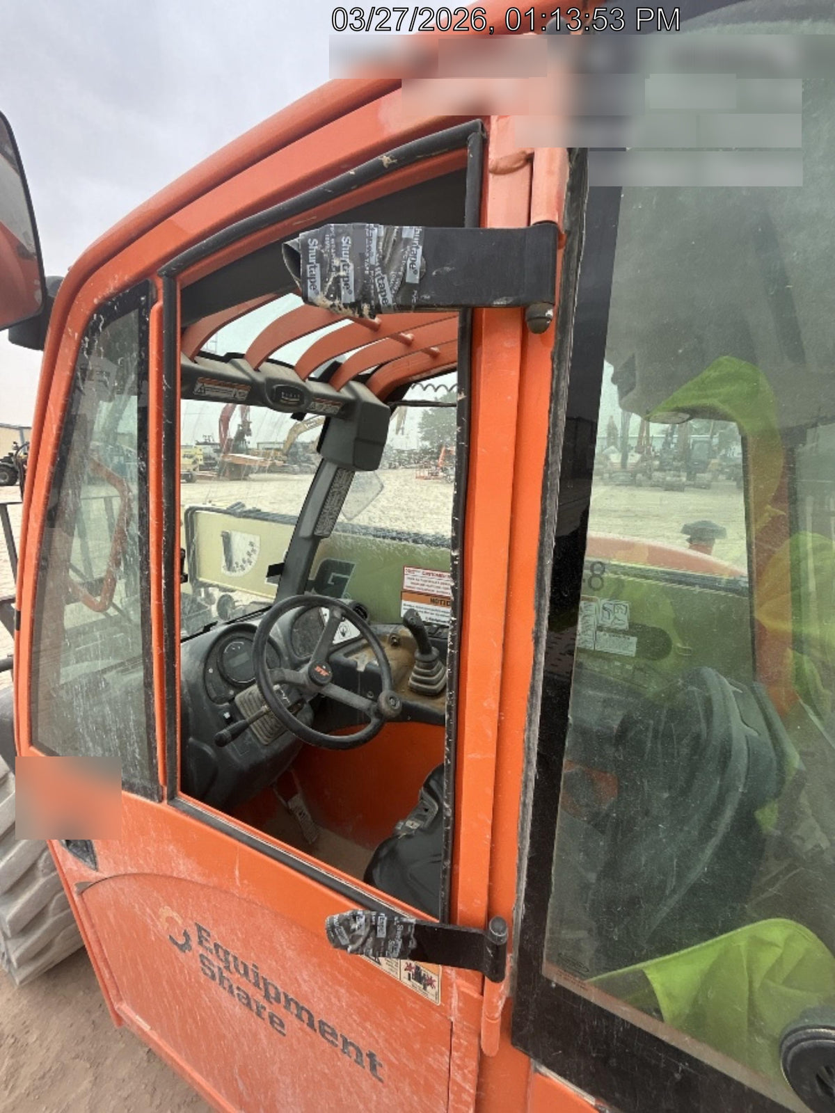 2020 JLG G5-18A Cab/Heat/Air, NM Solid Tires, Beacon w/48" Carriage, 48" Pallet Forks