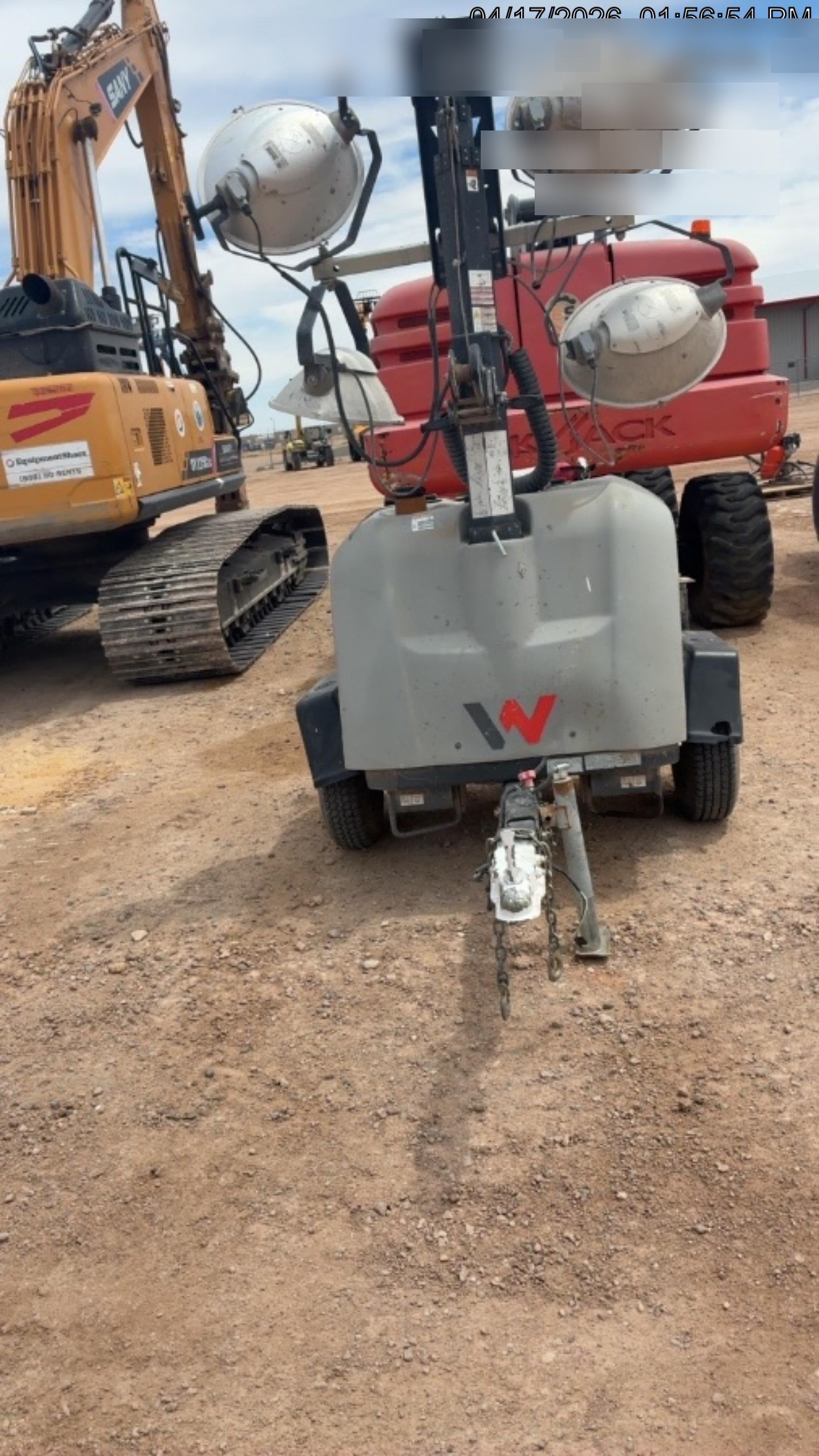 2018 Wacker Neuson LTV6L-MH Wacker Neuson LTV6L Mobile Light Tower w/Fuel Level Sensor Installed