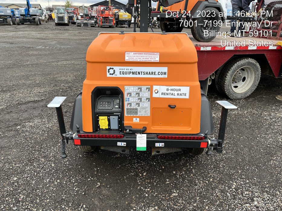 2023 Generac MLT2 Diesel, Flex Switch 120V Input, Powerzone Controller, (4) 320W LED Lights, 4kW Generator, 39.9 Gal Fuel Tank, 2" Ball, T3
