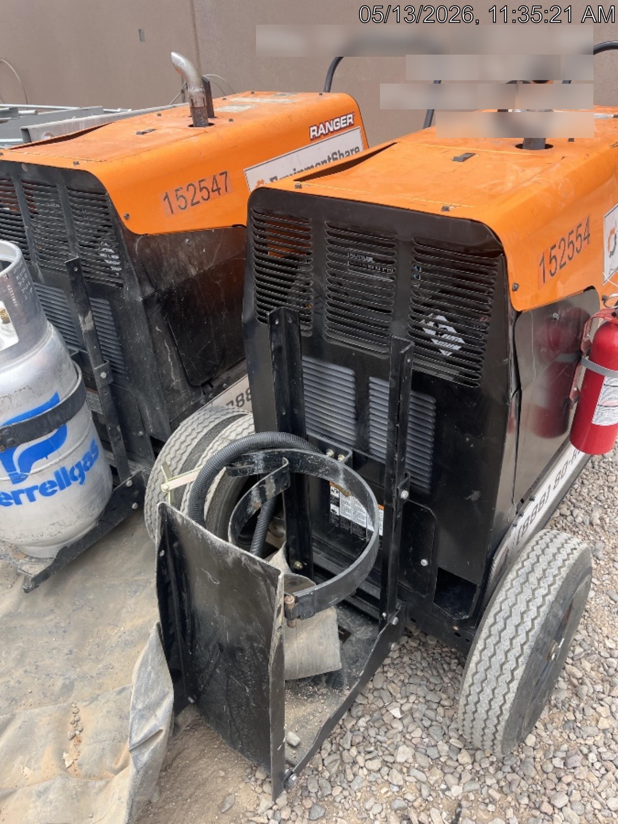 2021 Lincoln Electric Ranger 305 LPG LPG One-Pak (includes undercarriage, tank holder & tank strap) ORANGE
