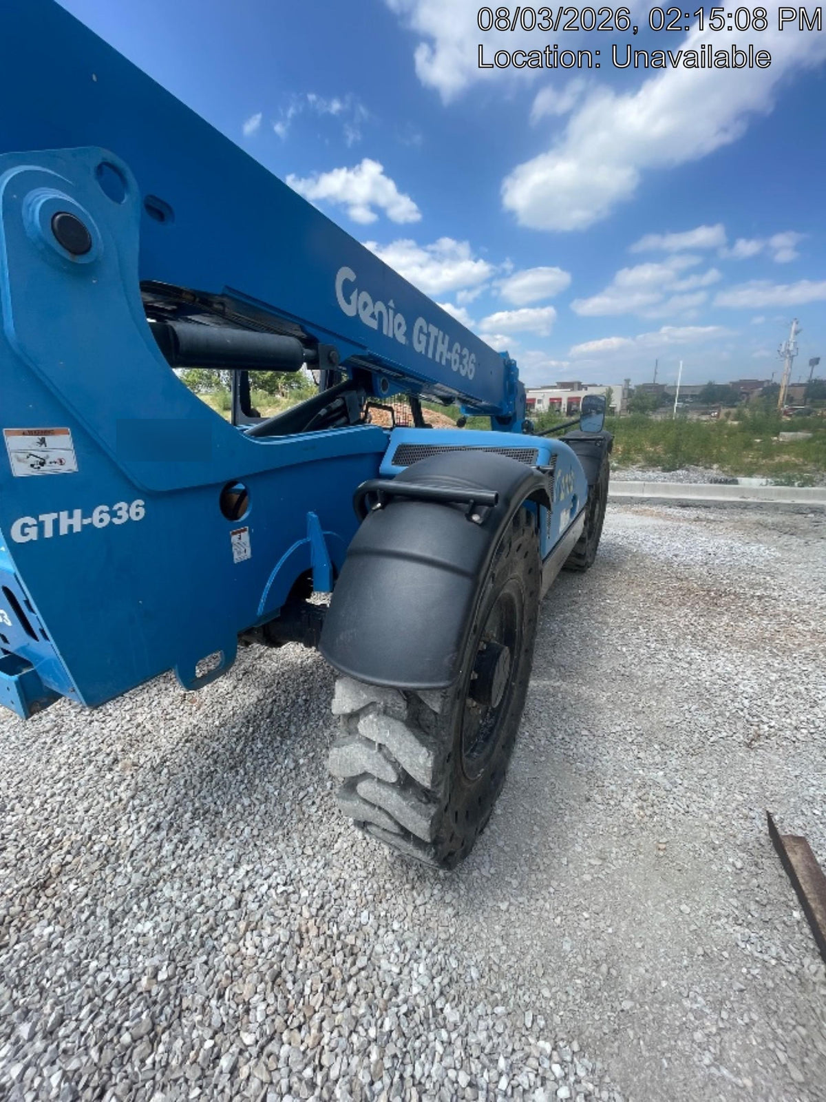 2018 Genie GTH-636 Genie GTH-636 w/Open ROPS, Work Lights, Solid Tires, RH Cab Mesh, Beacon, 48" Carriage and Forks