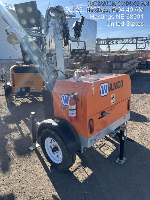 2024 Wanco WLTT-4MM4K Diesel, Deep Sea Controller, Shore Power Plug, Auto Start, (4) 350W LED Floodlights, 4kW Generator, 60 Gal Fuel Tank, 2" Ball, T3