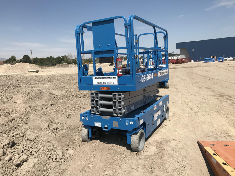 2019 Genie GS-2646 folding rails with full height swing gate