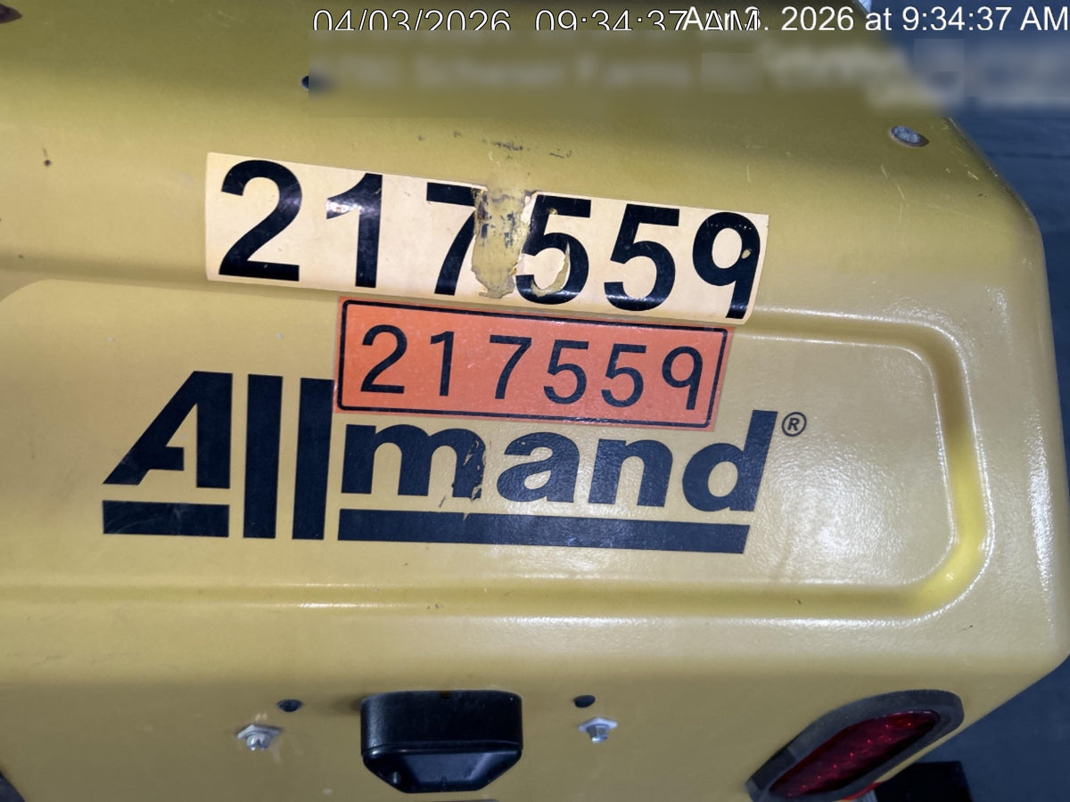 2022 Allmand NLV3GR (4) LED Light Fixture 350W, 23' Vertical Mast, 3kW Prime, Towable, Deep Sea L401, Leveling Jacks, Yanmar T4F 5.8hp