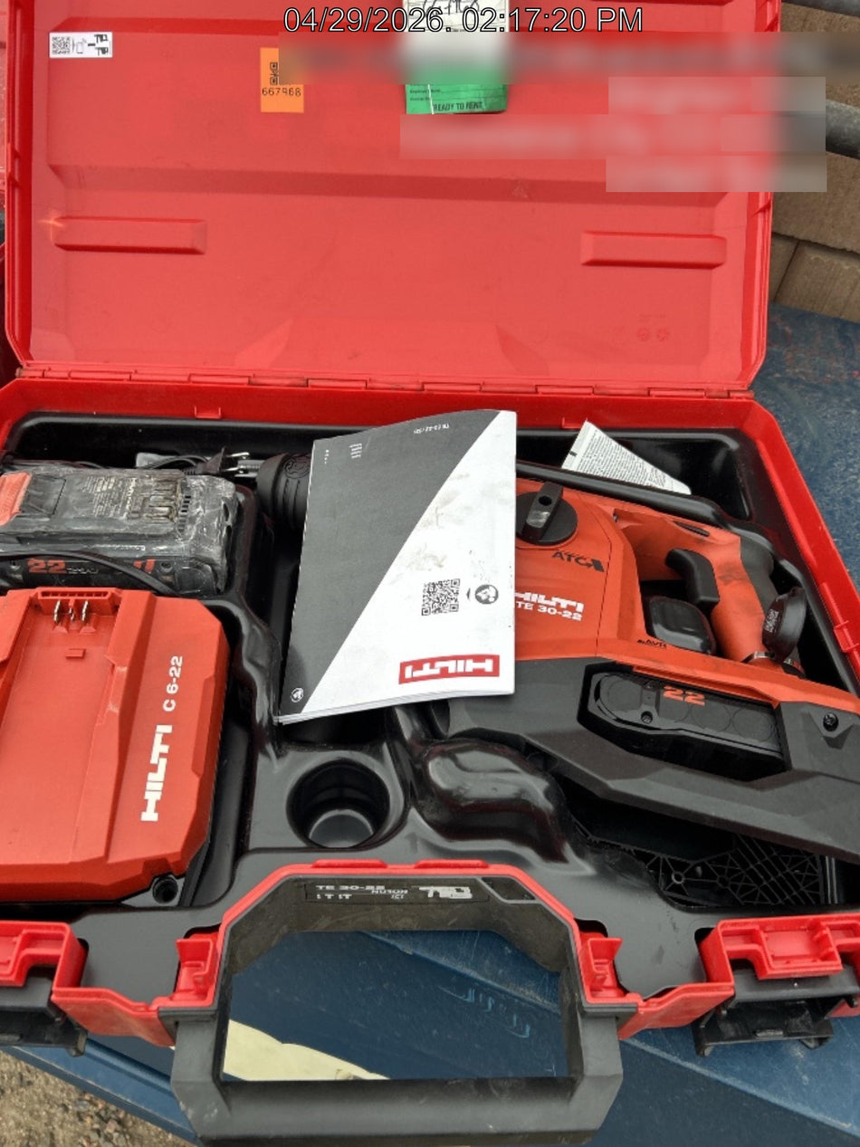 2026 HILTI TE 30-22