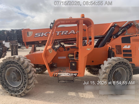 2018 Skytrak 10054 Skytrak 10054 10K Telehandler w/Open ROPS Solid Tires, LED Work Lights, Rotating Beacon, 60" Carriage/60" Forks