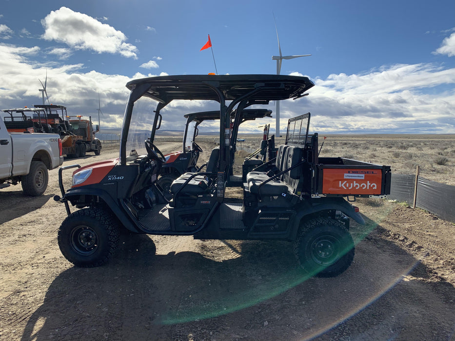 2022 Kubota RTV-X1140W-H Plastic Canopy, Windshield Acrylic Clear, LED Strobe Light, Wire Harness Kit, Back up Alarm