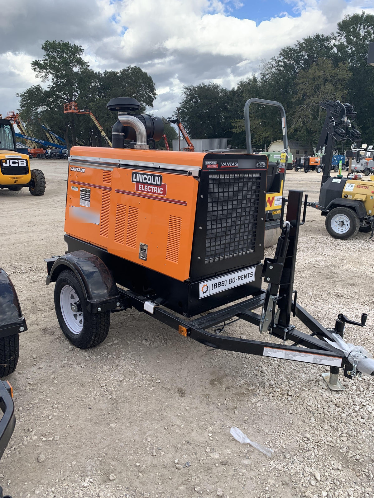 2021 Lincoln Electric Vantage 549X Ready Pak 3, ORANGE (includes trailer, cable rack, fender light kit)