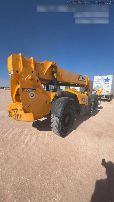 2020 JCB 512-56 Canopy, 74 HP, Solid Tires, STD Worklight, Beacon, Aux Hydraulics, Lifting Eye, Backup Alarm w/72" Carriage, 60" Forks