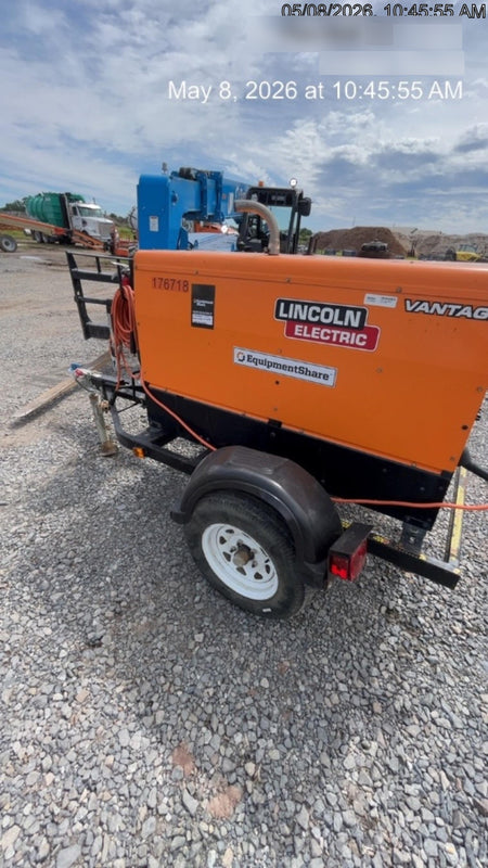 2021 Lincoln Electric Vantage 322 Vantage 322 Ready Pak 3 w/ Decals, ORANGE (includes trailer, cable rack, fender light kit) NO Telematics