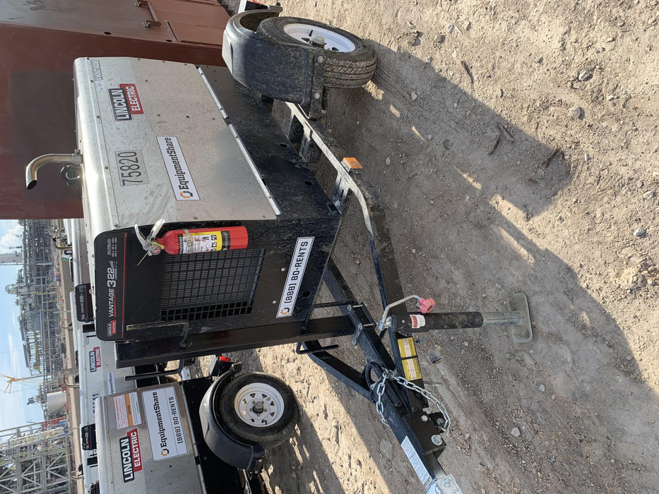 2020 Lincoln Electric Vantage 322 Welder Ready-Pak 3, w/ GPS & Decals (includes trailer, cable rack, fender light kit)