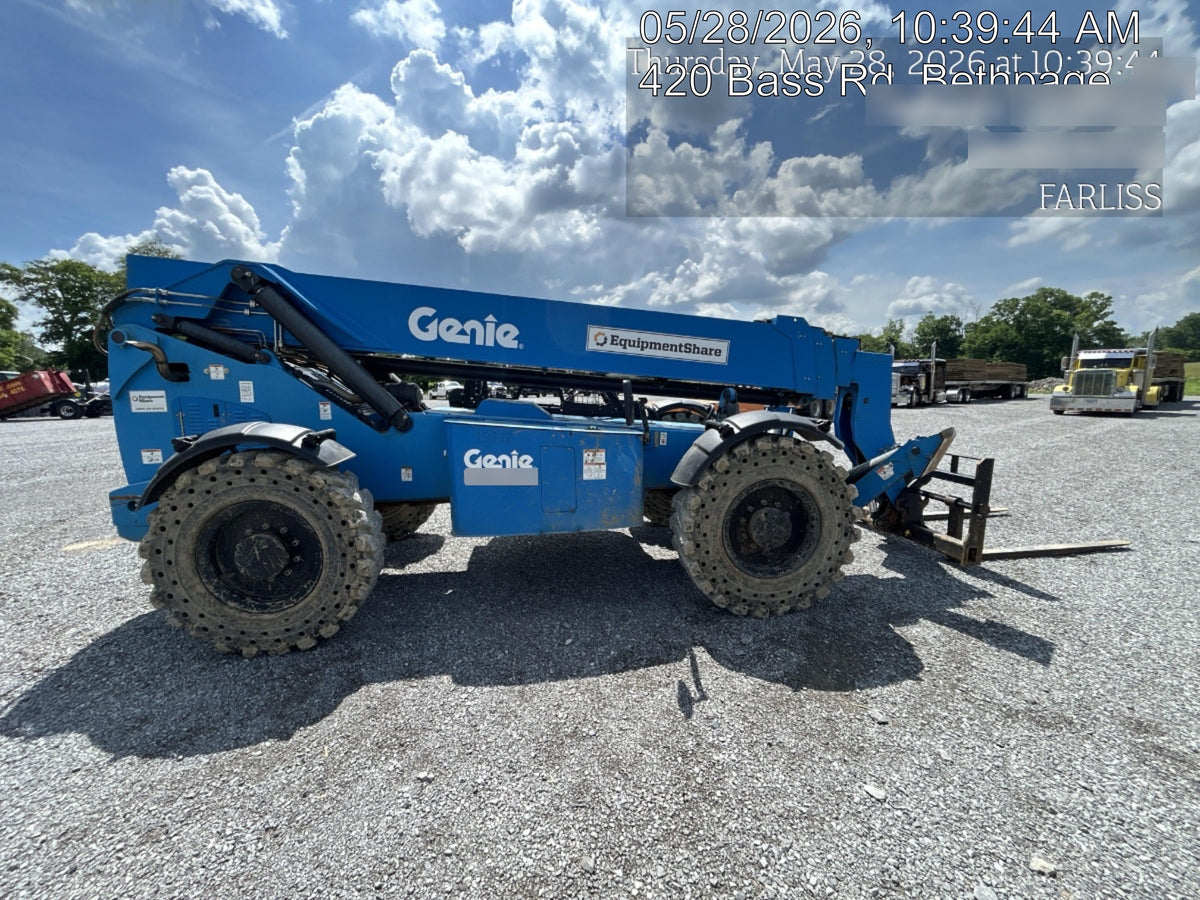 2018 Genie GTH-1056 Genie GTH-1056 w/ROPS, Work Lights, Solid Tires, RH Cab Mesh, Beacon, 60" Carriage and Forks