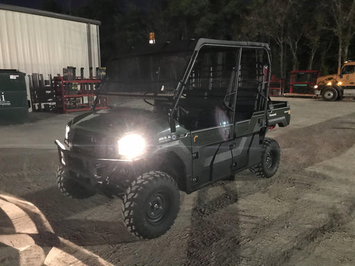 2019 Kawasaki Mule PRO-DXT Standard Options, Backup Alarm, Beacon, Plastic Hard Top, Poly Windshield, Horn Kit