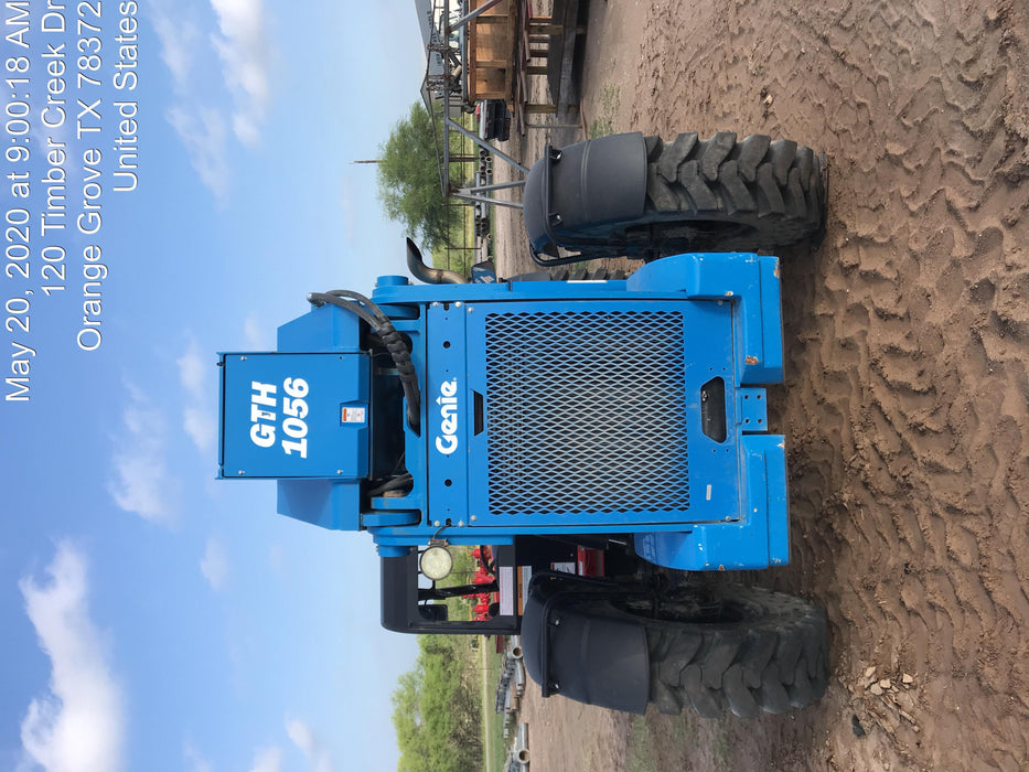 2018 Genie GTH-1056 Genie GTH-1056 w/ROPS, Work Lights, Solid Tires, RH Cab Mesh, Beacon, 60" Carriage and Forks
